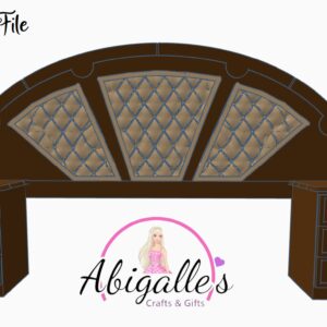 DBL Bed Headboard STL File